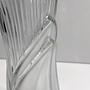 Vintage Glas Vase in Bambusoptik 1