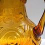 Vintage italienische Karaffe aus bernsteinfarbenem Glas 3