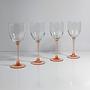 4 Luminarc Rosaline Weingläser mit rosa Stiel 1