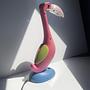 Vintage Flamingo Tischlampe in Pink 4