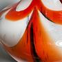 Opalina Fiorentina Henkelvase mit Swirl, Italien 1970er 3