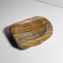 Vintage italienischer Onyx-Aschenbecher in Beige 3