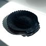 5 Arcoroc „Coquillage“ Muschelteller aus schwarzem Glas 0