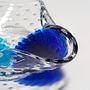 Vintage Murano Bullicante Glasschale in Türkis & Blau 1