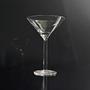 4 Vintage Martini-Gläser mit rechteckigem Stiel 1
