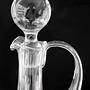 Vintage Mid Century Glas-Karaffe mit Swirl-Dekor 1