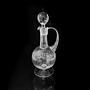 Vintage Mid Century Glas-Karaffe mit Swirl-Dekor 2