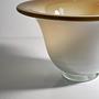 Vintage Murano Opalglas Schale in Creme & Beige 2