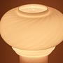 Vintage Murano Glas Pilzlampe mit Swirl 3