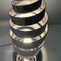 Vintage Space Age Chrom Tischlampe mit Spirale 4