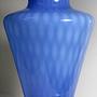 Große Vintage Murano Opalglas Vase in Kobaltblau 2