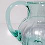 Vintage Glas-Karaffe in Mintgrün mit Swirl-Dekor 6