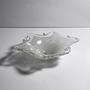Murano Aschenbecher Weiß Vintage Milchglas Schale Filigrana 4