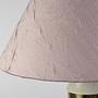 Vintage Tischlampe in Flieder und Gold 6