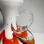 Opalina Fiorentina Henkelvase mit Swirl, Italien 1970er 1