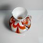 Opalina Fiorentina Henkelvase mit Swirl, Italien 1970er 2