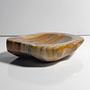 Vintage italienischer Onyx-Aschenbecher in Beige 2