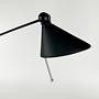 Vintage Anavil Italy Architektenlampe in Schwarz aus den 2