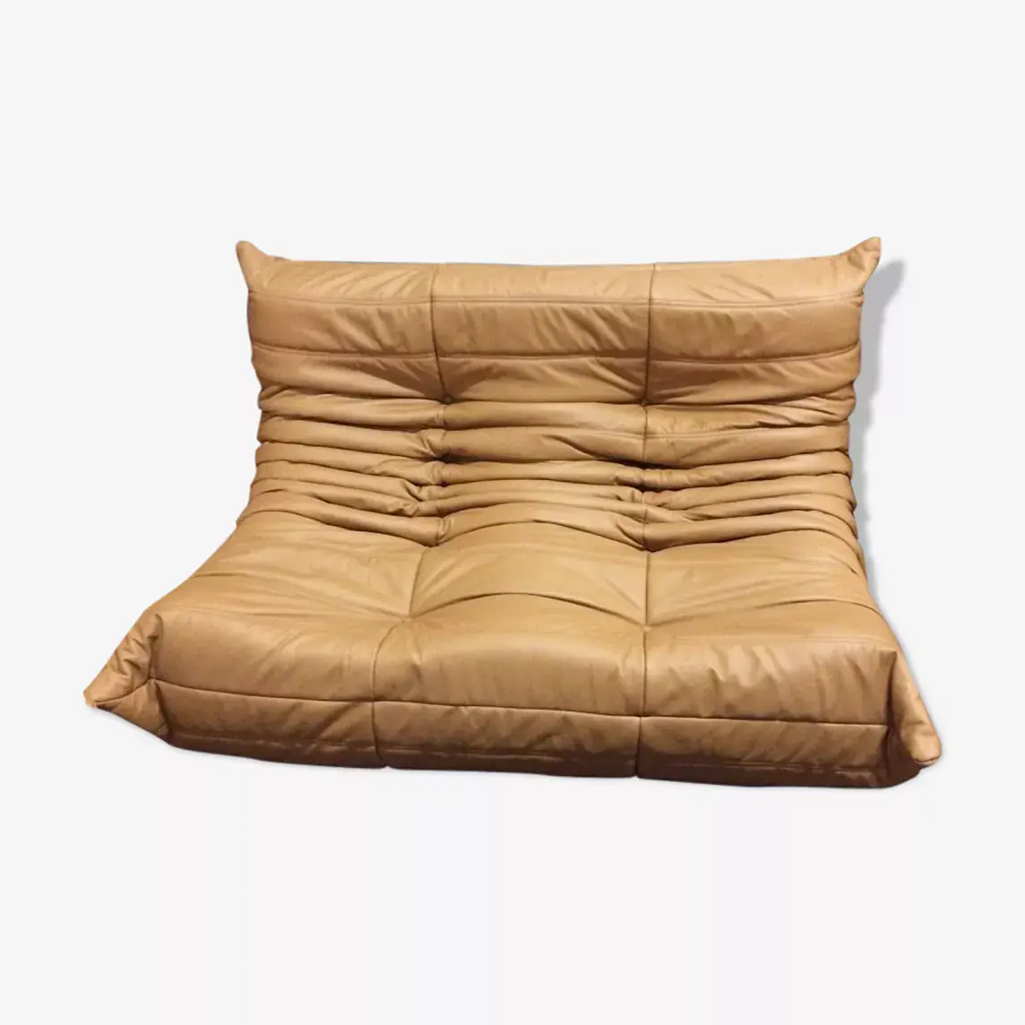 Togo Sofa 2-Sitzer Leder Beige 0
