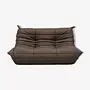 Togo Sofa 2-Sitzer Leder Braun 0