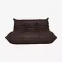 Togo Sofa 2-Sitzer Madras-Leder Braun 0