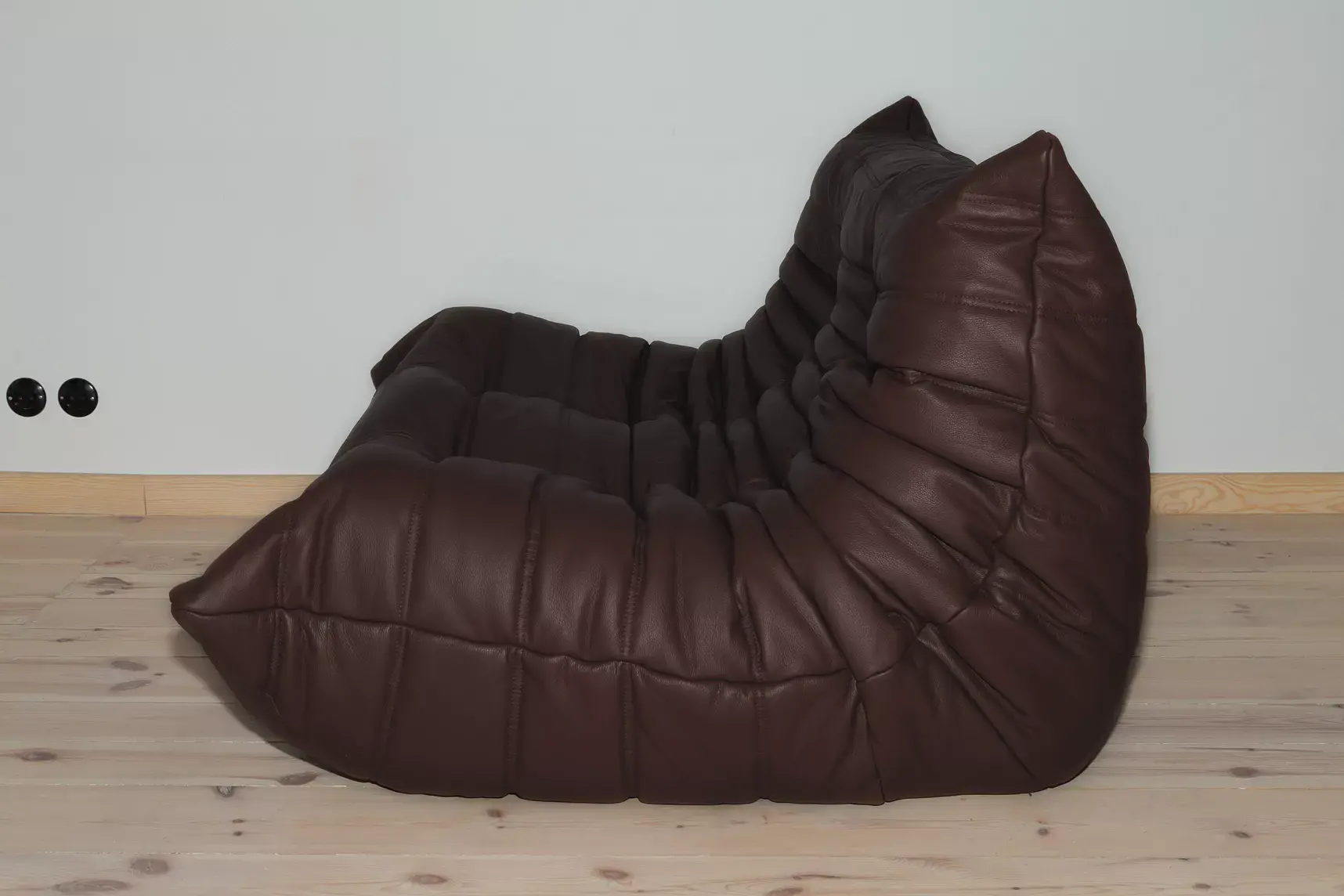 Togo Sofa 2-Sitzer Madras-Leder Braun 3