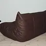 Togo Sofa 2-seater Madras Leather Brown 4