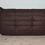 Togo Sofa 2-seater Madras Leather Brown 5