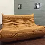 Togo Sofa 2-Sitzer Leder Beige 1