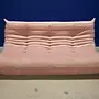 Togo Sofa 3-seater velvet light pink 1