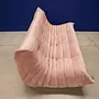 Togo Sofa 3-seater velvet light pink 5