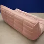 Togo Sofa 3-seater velvet light pink 6