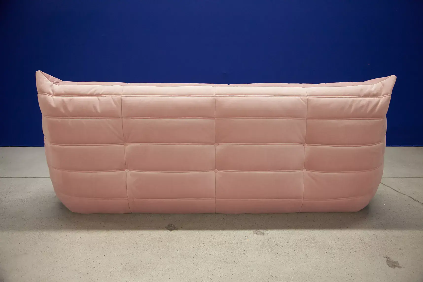 Togo Sofa 3-seater velvet light pink 7