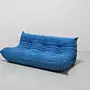 Togo Sofa 3-Sitzer Textil Blau 1