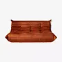 Togo Sofa 3-seater velvet amber-orange 0