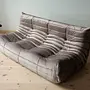Togo Sofa 3-seater velvet warm grey 2