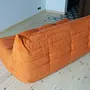 Togo Sofa 3-Seater Textile Orange 4