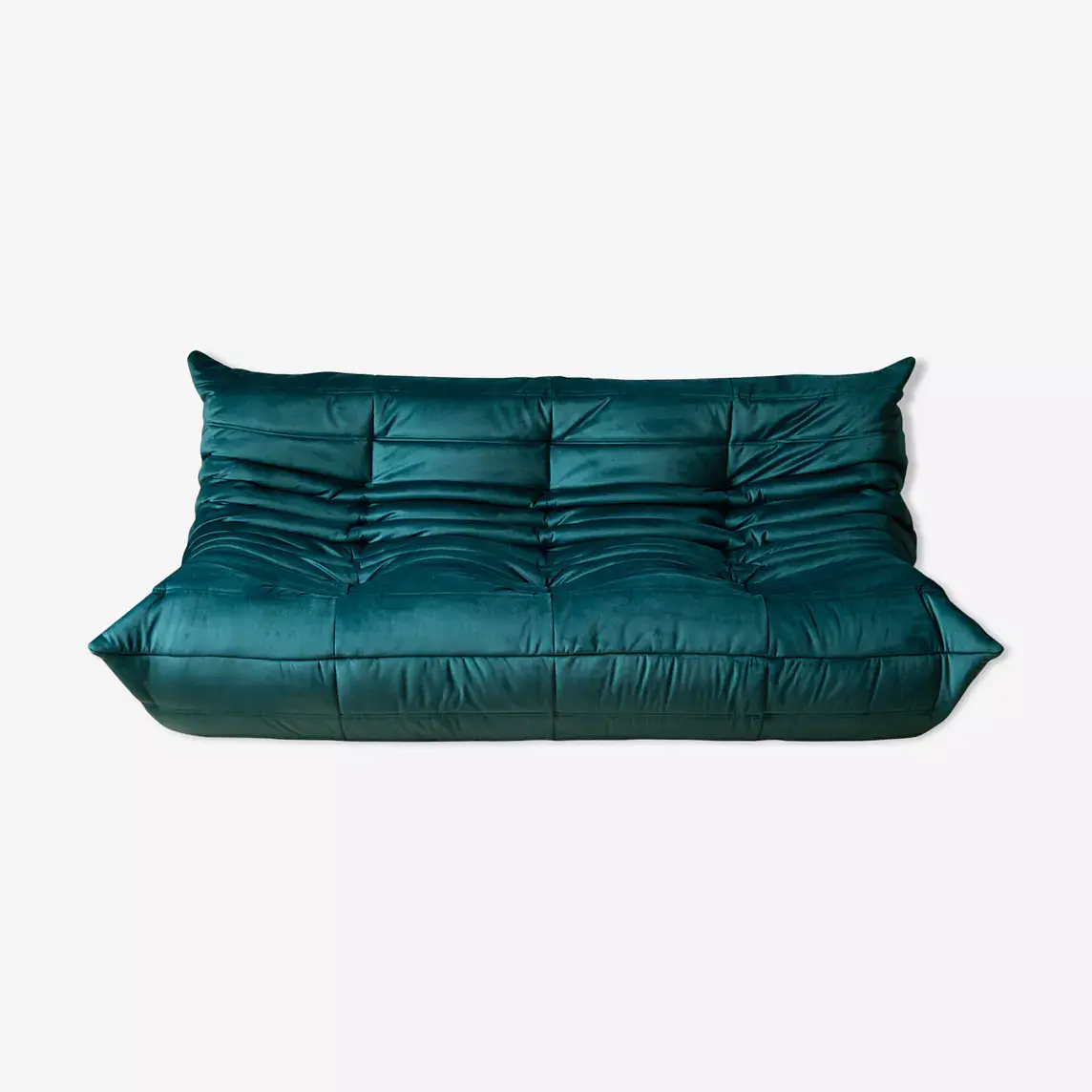 Togo Sofa 3-seater velvet petrol 0