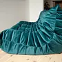 Togo Sofa 3-seater velvet petrol 3