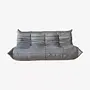 Togo Sofa 3-seater velvet silver-grey 0