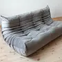 Togo Sofa 3-seater velvet silver-grey 7