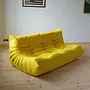 Togo Sofa 3-seater textile lemon yellow 2