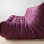 Togo Sofa 3-Seater Textile Aubergine 3