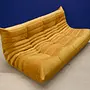 Togo Sofa 3-Sitzer Samt Senfgelb 2