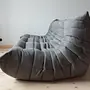 Togo Sofa 3-seater Textile Grey 4