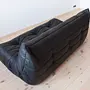Togo Sofa 3-seater Madras leather Black 4