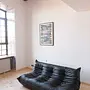 Togo Sofa 3-Sitzer Madras-Leder Schwarz 9