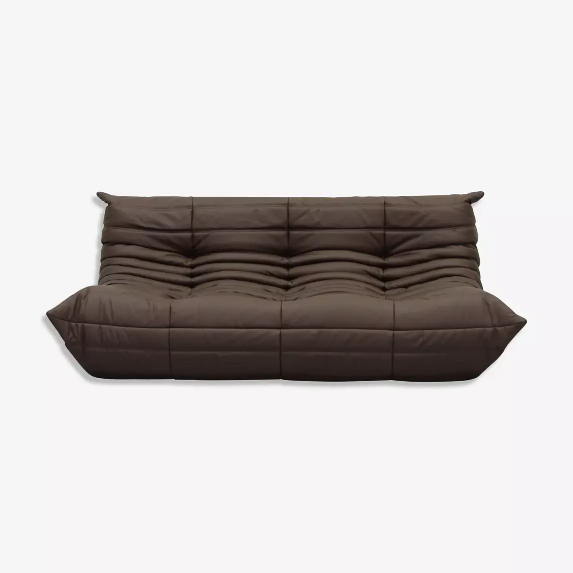 Togo Sofa 3-Sitzer Leder Braun 0