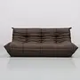 Togo Sofa 3-Sitzer Leder Braun 1