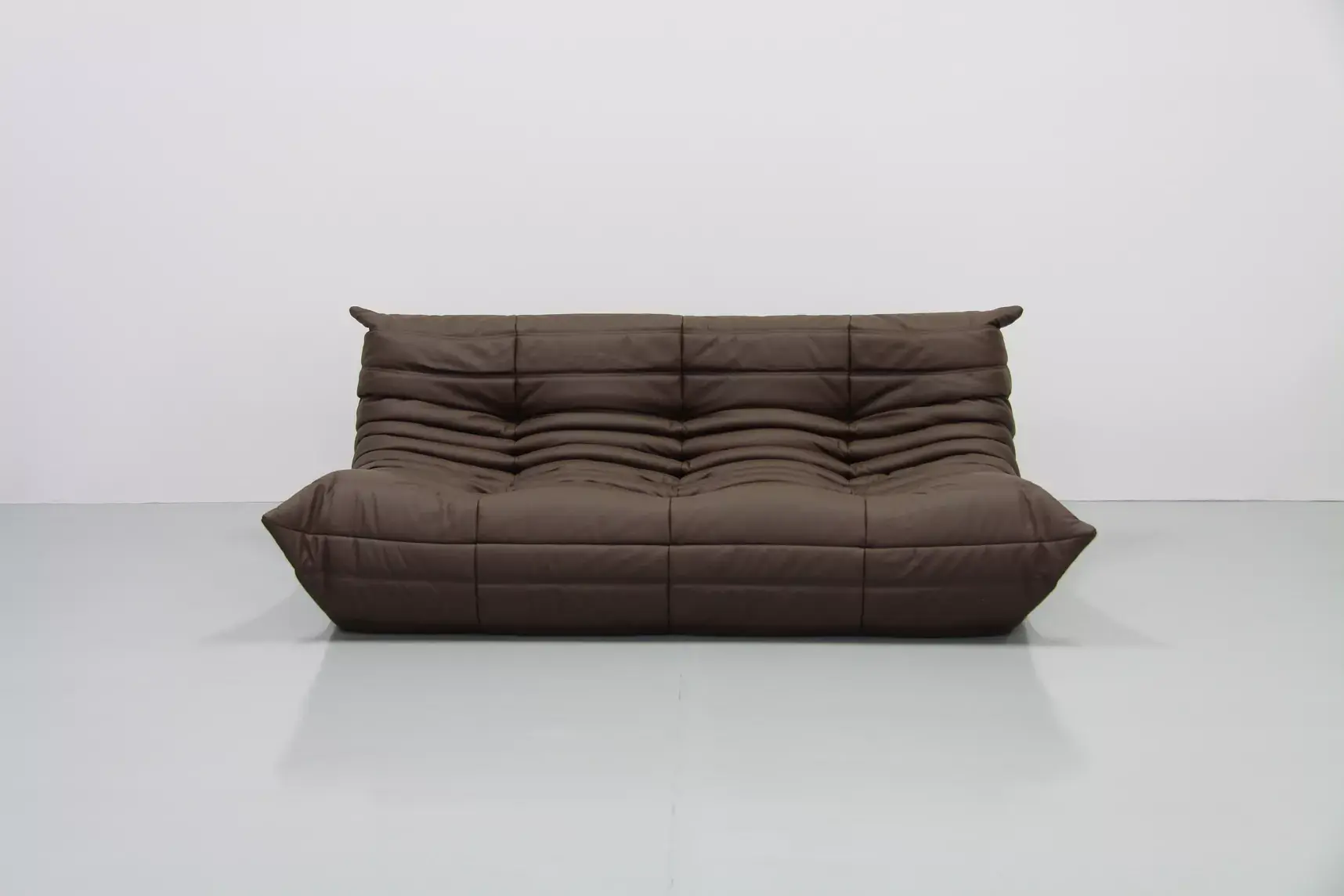 Togo Sofa 3-Sitzer Leder Braun 1